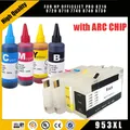 Enkshop 953XL Refillable Ink Cartridge Kit 953 With Chip For HP OfficeJet Pro 7720/7740/