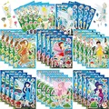 8/16Sheets Disney Cartoon Tinker Bell Puzzle Stickers Make-a-Face Children DIY Assemble Jigsaw Toys