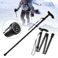 Foldable Walking Stick Anti-Slip Outdoor Hiking Camping Climbing Mountaineering Sturdy Extendable