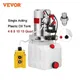VEVOR 12V DC Hydraulic Pump Single Acting With 4 6 8 10 15L Plastic Oil Tank for Dump Trailer