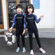 Kids Swimsuit 3 Piece Long Sleeve Rashguard Shirt and Bathing Shorts Leggings Swimwear Sun UV