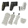 1PC Black/white Universal Golf Headcovers PU Leather Golf Head Covers Magnetic Closure Golf Covers