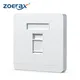 Ethernet Faceplate ZoeRax Single 1-Port/Double 2-Way RJ45 Socket Wall Plate for Ethernet Cable