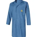 ESD Lab Coat with Lapel Collar 3 Pockets & Snap Cuffs Knee Length Anti-Static Jacket