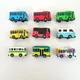 9pcs/set Korean Anime Tayo the Little Bus 9cm Big Plastic Pull Back Tayo Car School Bus Set Model