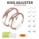 6 pairs Silicone Invisible Clear Ring Size Resizer Loose Rings Reducer Ring Sizer Fit Any Rings