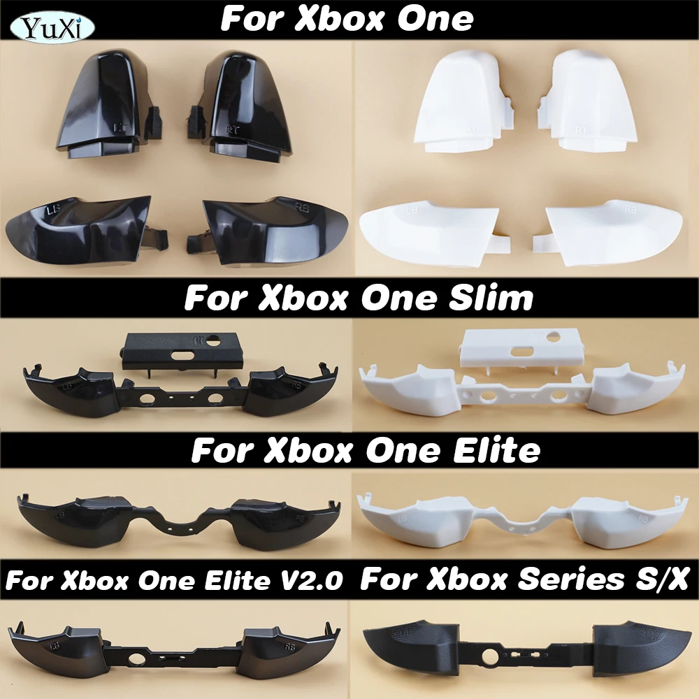 1Pc RB LB Trigger Bumper Button For Xbox One Elite 2 Slim Xbox Series XS Gamepad Controller L1 R1 L2 R2 Key Black Accessories
