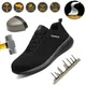 New Work Sports Shoes Steel Toe Cap Men's Safety Shoes Anti-piercing Waterproof Work Shoes Fashion