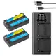 NP-F550 NP-F330 NP F550 NP F330 Camera Battery + LED Dual USB Charger for Sony NP-F550 NP-750