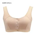 LERVANLA 6031 Mastectomy Bra with Pockets Front Closure Cotton Plus Size Lingerie for Post Surgery