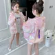 New Fashion Letter Jacket For Girls Summer Sun Protection Coat Big Kids Outerwear Casual Children's