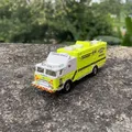 1/87 HO Scale Alloy Car Model American Style Fire Truck Model Train Scene Miniature Collection Sand