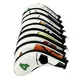 9Pcs/Pack Zipper Golf Iron Covers Set Waterproof Golf Club Irons Head Cover Golf Putter Protect