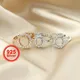 rose gold silver oval Gems CZ stone prong setting solid 925 sterling silver bezel tray DIY