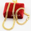 Hot Men Woman 7mm Jewelry Sets Yellow Gold Color Snail Necklaces Bracelets Chains