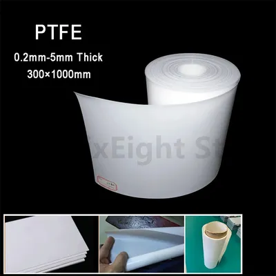 PTFE Sheet Roll Flexible Plastic Plate Thick 0.2/0.3/0.4/0.5/0.6/0.8/1/2/3/4/5mm