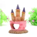 Ornaments Fish Tank Cartoon Pink Princess Castle Aquariums Decorations Resin Castle Tower Aquarium