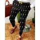 Men's business casual pants geometric pattern printing straight pants spring and autumn fashion