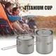 Camping 750ml Titanium Coffee Cup With Detachable Handle Outdoor Camping Cup Mug Tableware Picnic