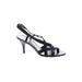 Predictions Heels: Slingback Stilleto Cocktail Party Black Solid Shoes - Women's Size 7 - Open Toe