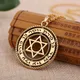 Dawapara Star of David in the Circle Irish Knots Pendant Necklace Spupernatural Talisman Amulet