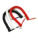 Four-core Telephone Handset Cable Cord 6Ft Modular Coiled Telephone Handset Cord Black/Red White