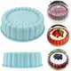 Silicone Round Pan Charlotte Cakes Baking Pan Sponge Flan Mold Strawberry Shortcake Baking Pan