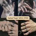 Finger Back Herbal Juice Tattoo Stickers Waterproof Durable Semi-permanent Small Patterns Fake