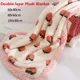 Soft Fluffy Flannel Blankets Double-layer Plush Pet Sleeping Cushion Warm Dogs Kennel Bed Mat Winter