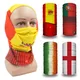 Spain /Portugal /Ireland /UK Flags Bandana Breathable Windproof Face Shield Neck Gaiter Seamless