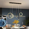 1.2m 1m Modern Designer LED Chandelier Dimmable for Table Dining Room Kitchen Bar Pendant Lighting