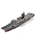 Color Roosevelt Aircraft Carrier 3D Metal Puzzle DIY Military Assembly Model Glue Free Jigsaw Puzzle