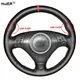 Hand Sewing Stitching Car Steering Wheel Cover Wrap For Honda Accord 7 Acura TSX 2002 - 2007 (3