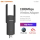 1900Mbps USB3.0 Wireless Network Card RTL8814AU High Power WiFi Adapter Long Range 2dBi Antenna