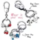 Authentic 925 Sterling Silver Moments Bag Charm Holder Key Ring Set Fit Original Charms for Women