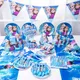 Disney Frozen Party Elsa Princess Set Decoration Party Supplies Cup Straws For Birthday Party