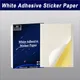 A4 White Adhesive Sticker A5 Self-Adhesive Printing Paper Label With Back Glue Stickers Writing