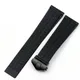 Silicone rubber Black Watchband 22mm watch belt For TAG strap CARRER F1 Heuer band butterfly buckle