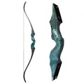 60" Archery Recurve Bow 20-60lbs Takedown Wooden American Hunting Black Hunter