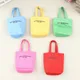 1 Pcs Doll Letter Print Canvas Bags Mini Casual Shoulder Bag Handbag Doll Dress UP Toys For 1/6 Doll