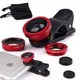 Wide Angle Mobile Phone Camera Lens Fish Eye Macro Lens for Iphone 7 8 6 X 11 Universal 3 In 1