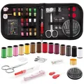 70pcs Mini Travel Sewing Kit Portable Sewing Box Set Thread Spools Sewing Supplies t for Hand