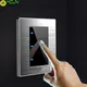 86 type 1 2 3 Gang 1 2 Way bright switch wall Socket with led brushed stainless steel switch French