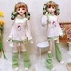 60CM BJD Doll Cute clothes Green hoodie 1/3 1/4 1/6 Doll accessories Children's toys only cloth