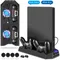 Ps4 SLIM vertikaler Ständer Heizkörper ps4 pro Spiele konsole Kühl gebläse basis für Sony Playstation Play Station 4 Slim und PS4 PRO mit 2 Controller Ladegerät
