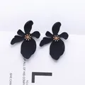 Neues Design Modeschmuck elegante große Blume Ohrringe Sommer Stil Strand Party Statement Ohrring