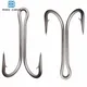 20Pcs Stainless Steel Double Fishing Hooks Big Strong Sharp Double Fish Hook Size 4/0 5/0 6/0 7/0