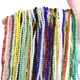 Apx 95pcs/Strand 4mm Shiny Crystal Beads Bicone Beads Faceted Glass Beads Loose Spacer Beads for