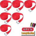 6PCS 3M Schnalle Tie-Down Gürtel Straps Güter Für Auto Motorrad Bike Mit Metall Schnalle Schlepptau