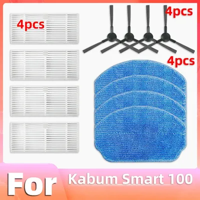 Für Kabum Smart 100 Roboter Staubsauger Ersatzteile Seitenbürste Wischpad HEPA-Filter Zubehör Image